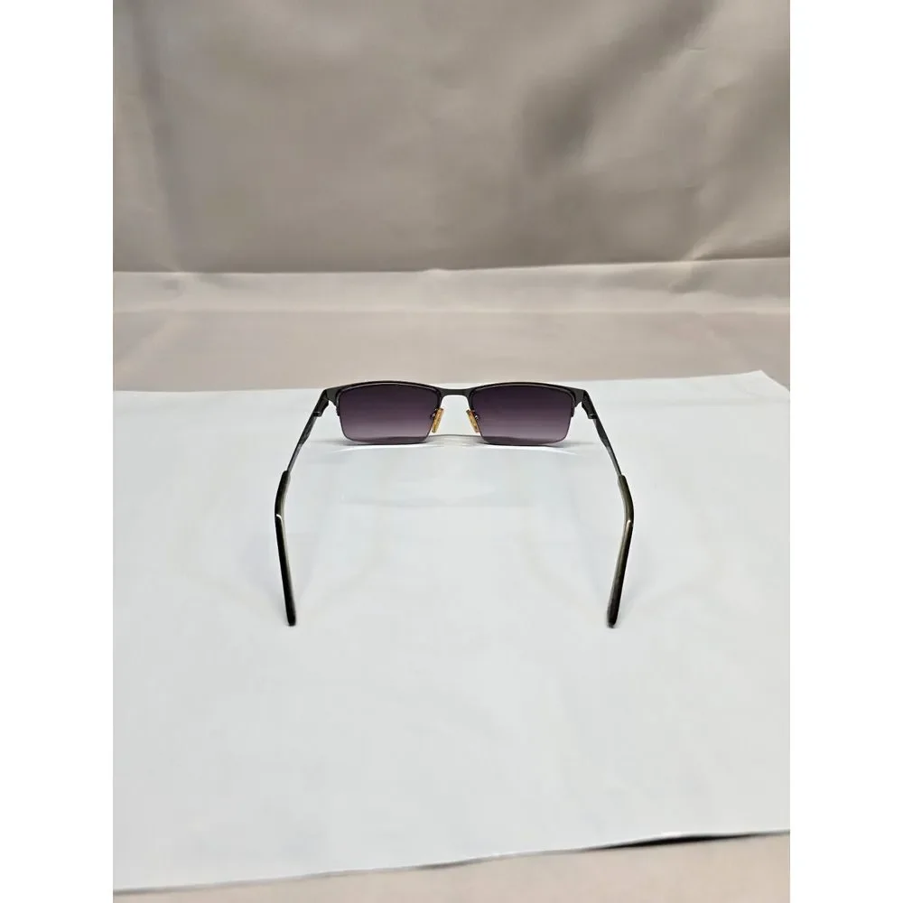 EyeCedar Sunglasses Frame Eye 955 +1.50 Men Brown Rectangular Half Rim 53-17-140